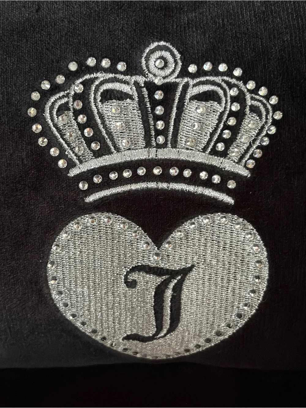 NWT Juicy Couture Black Crown Velour Pet Bed